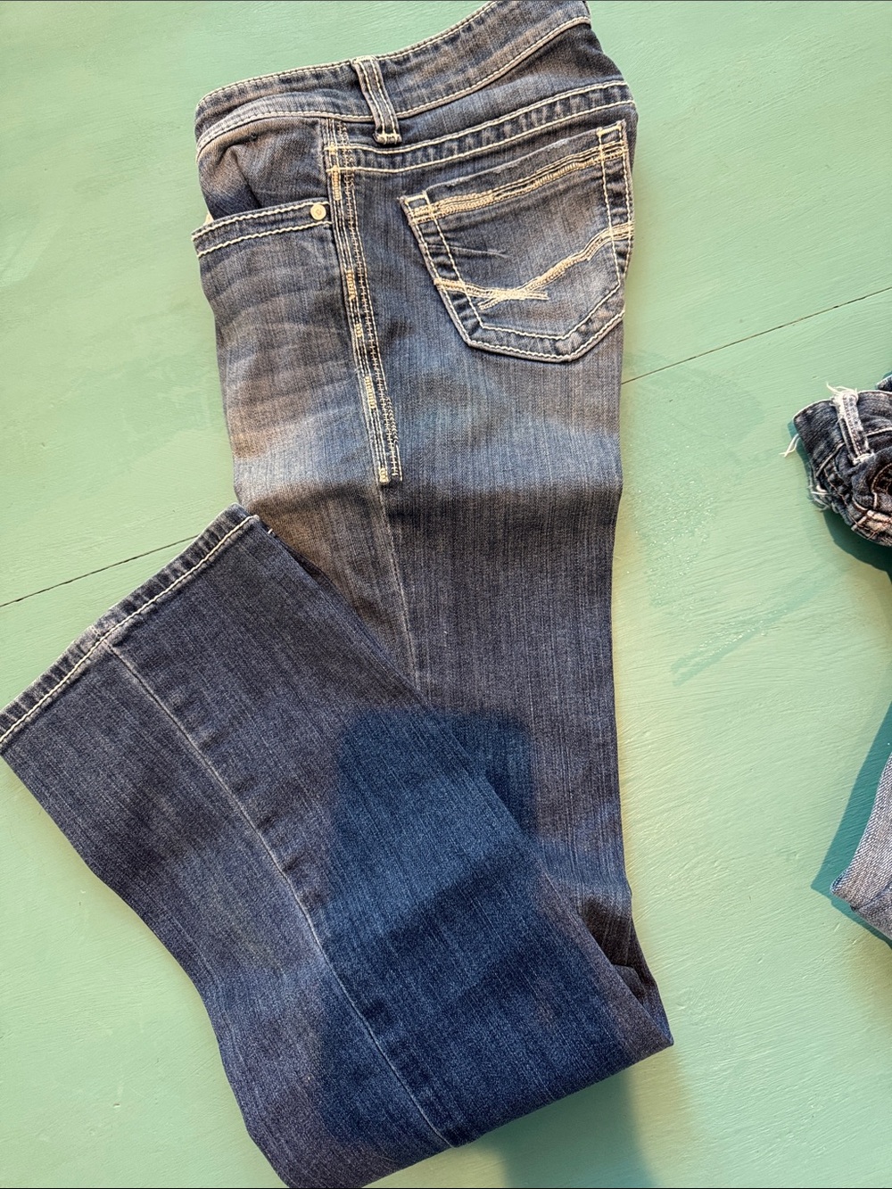 BKE Women's Dark Blue Boot Cut Jeans